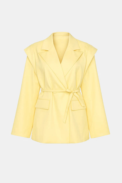 Blazer con spalle strutturate e cintura | Eleganza moderna e decisa