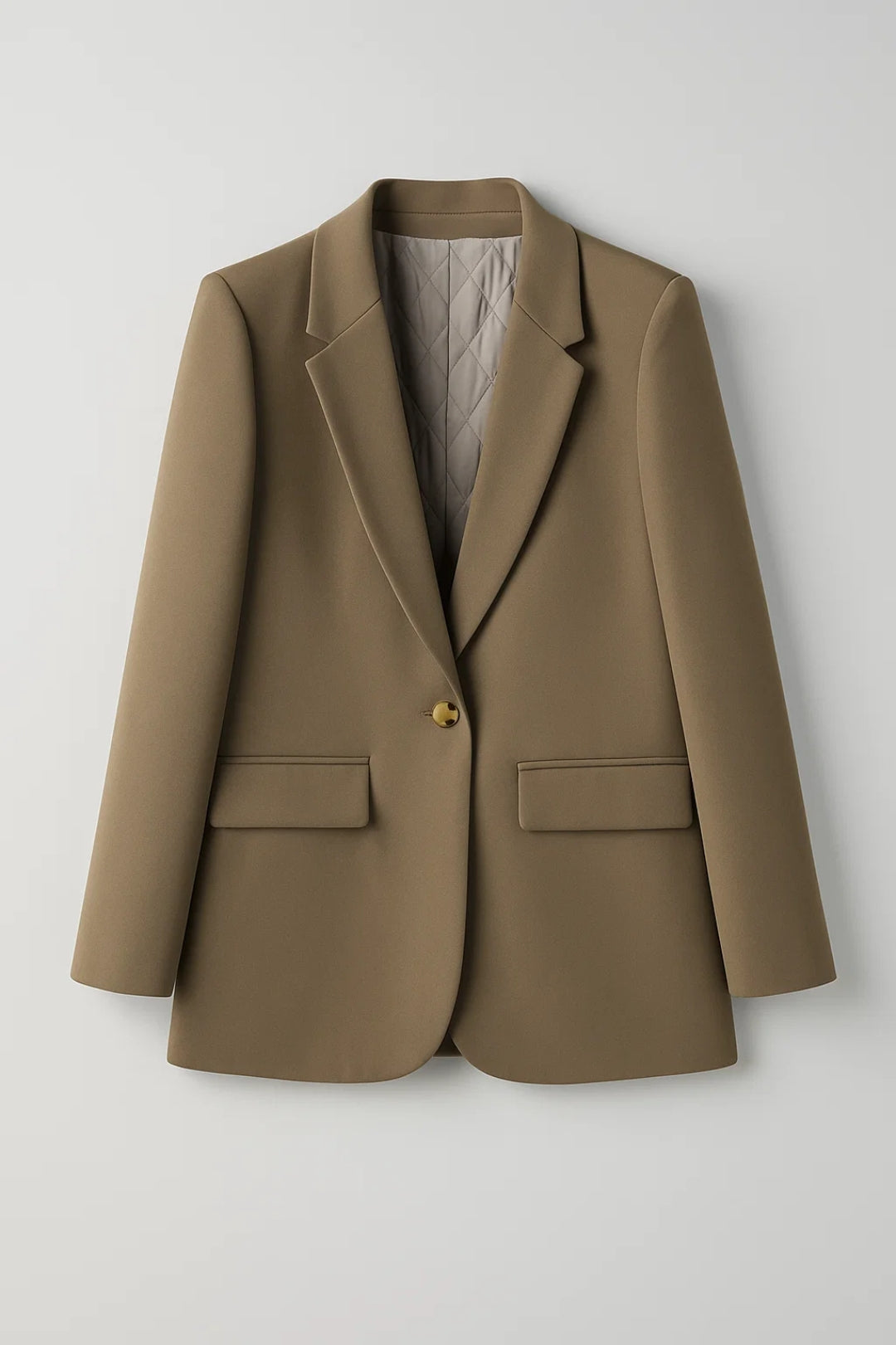 Blazer sartoriale monopetto con tasche a patta