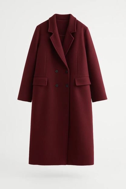 Cappotto lungo doppiopetto da donna | Eleganza classica e intramontabile