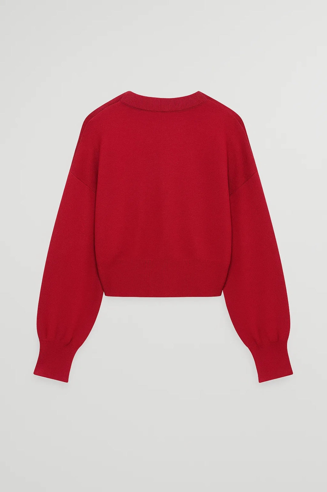 Cardigan corto con bottoni a forma di cuore