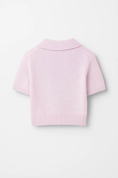 Cardigan corto con fiocchi decorativi