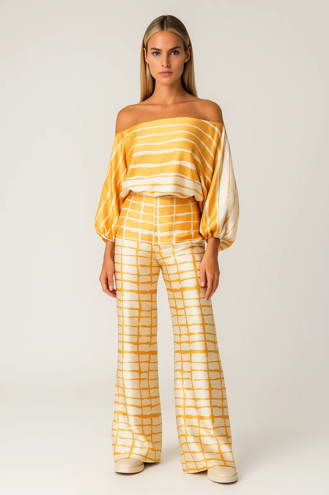 Completo Donna | Lavorato con Spalle Scoperte | Leggero per Estate