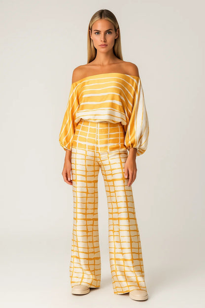 Completo Donna | Lavorato con Spalle Scoperte | Leggero per Estate