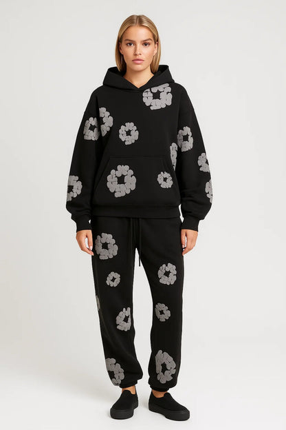 Completo Due Pezzi Donna | con cappuccio | oversize per Mezza Stagione