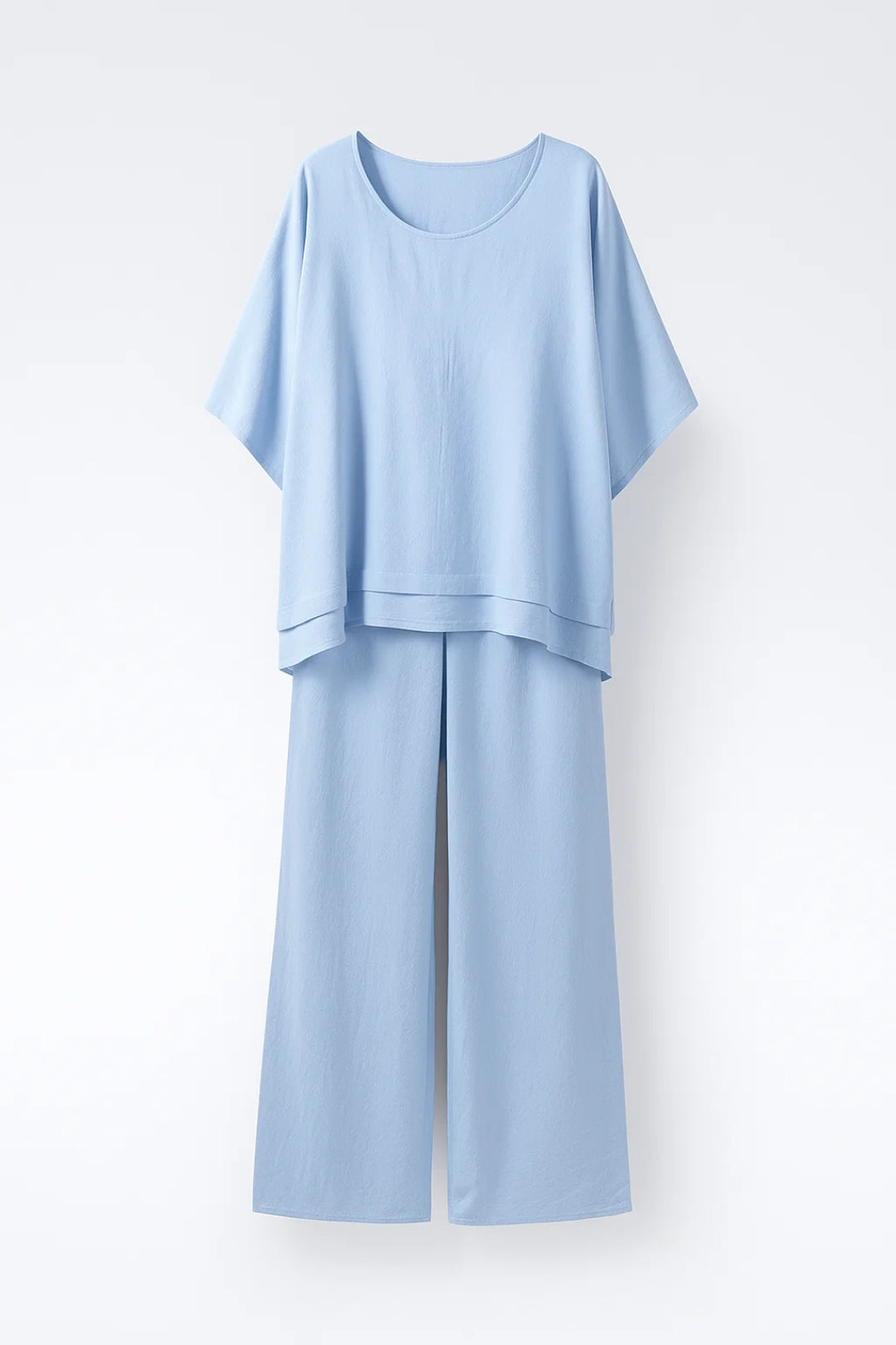 Completo ampio in tessuto leggero | Maglia oversize e pantaloni larghi