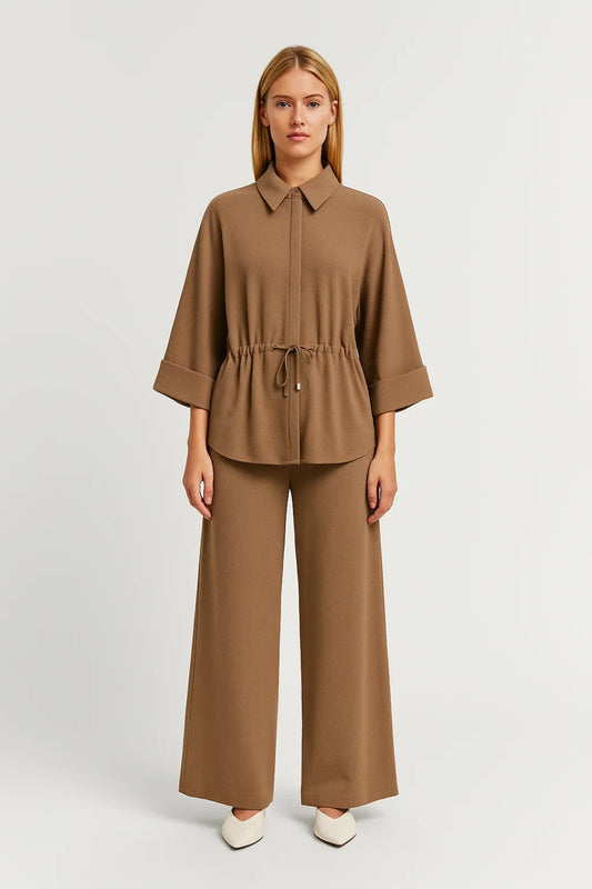 Completo camicia e pantaloni ampi | Eleganza rilassata