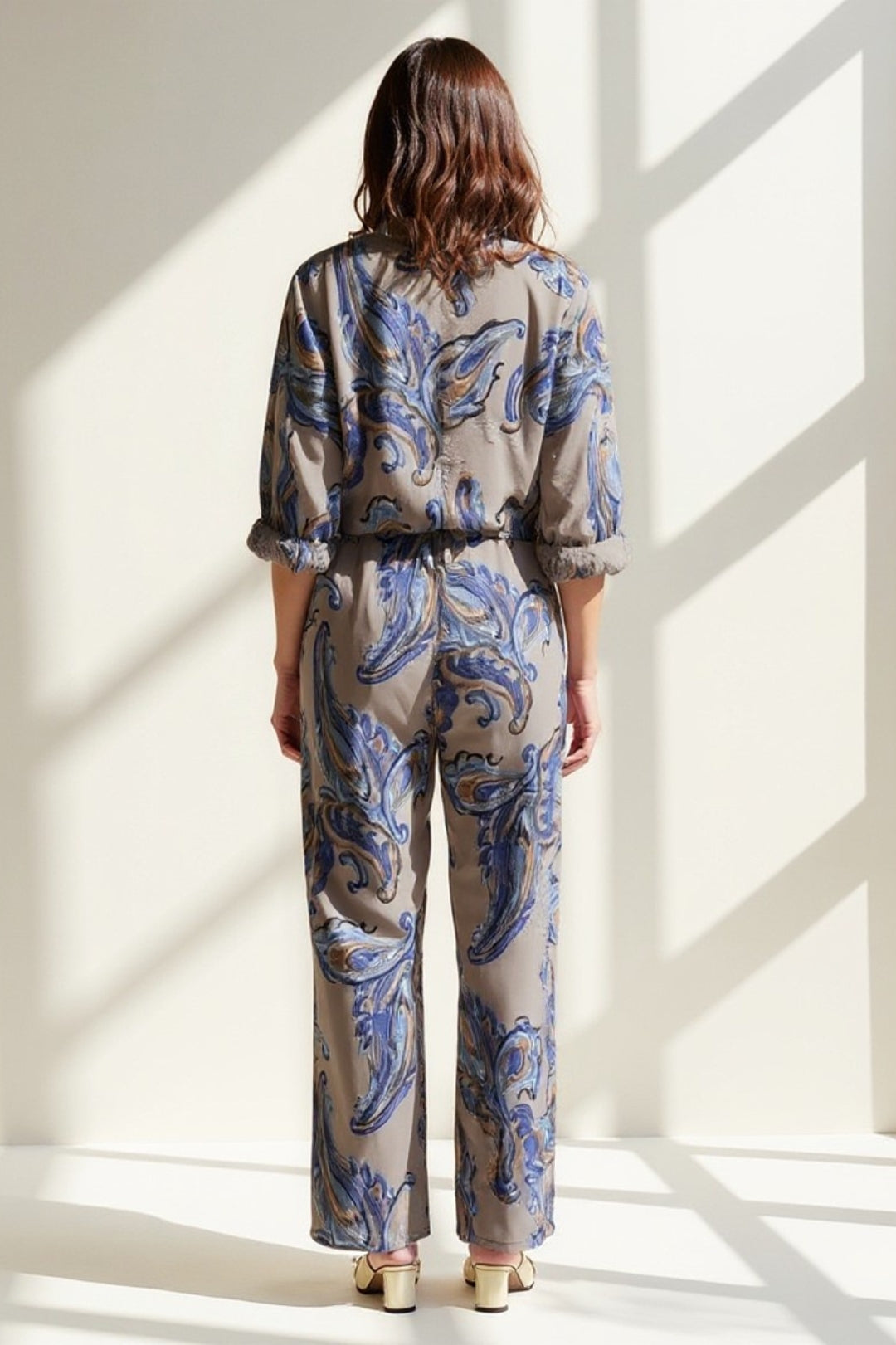 Completo due pezzi con fantasia paisley | Camicia fluida e pantaloni coordinati