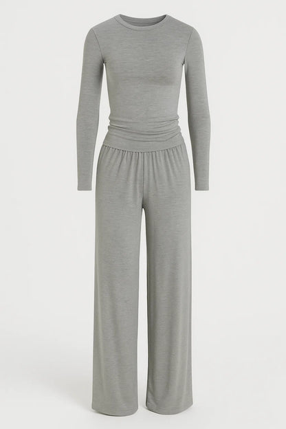 Completo due pezzi da donna con maniche lunghe | Stile rilassato e moderno