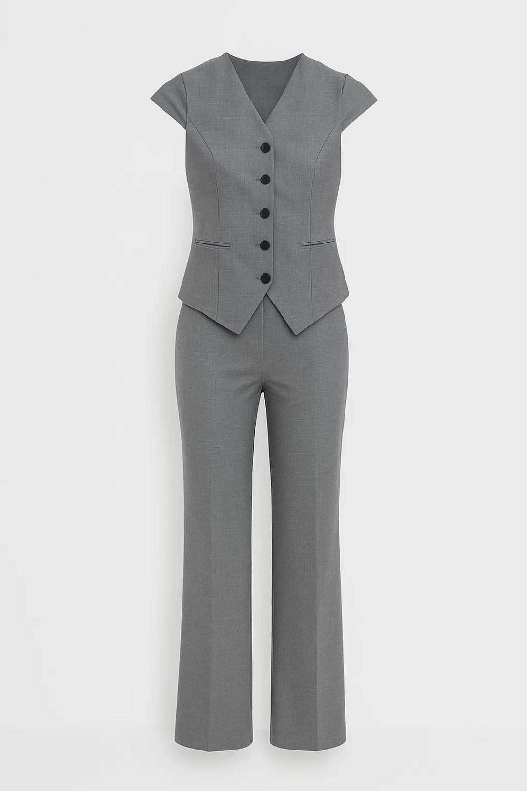 Completo pantalone elegante da donna | Vestibilità sartoriale | Grigio antracite