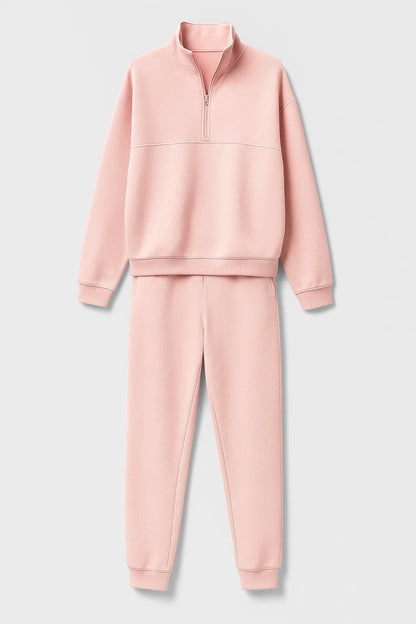 Completo sportivo in cotone | Felpa con zip e pantaloni jogger | Morbido e confortevole