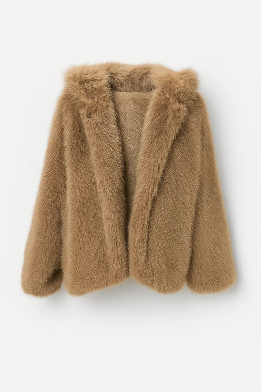 Giacca corta effetto pelliccia | Stile glamour e morbidezza invernale