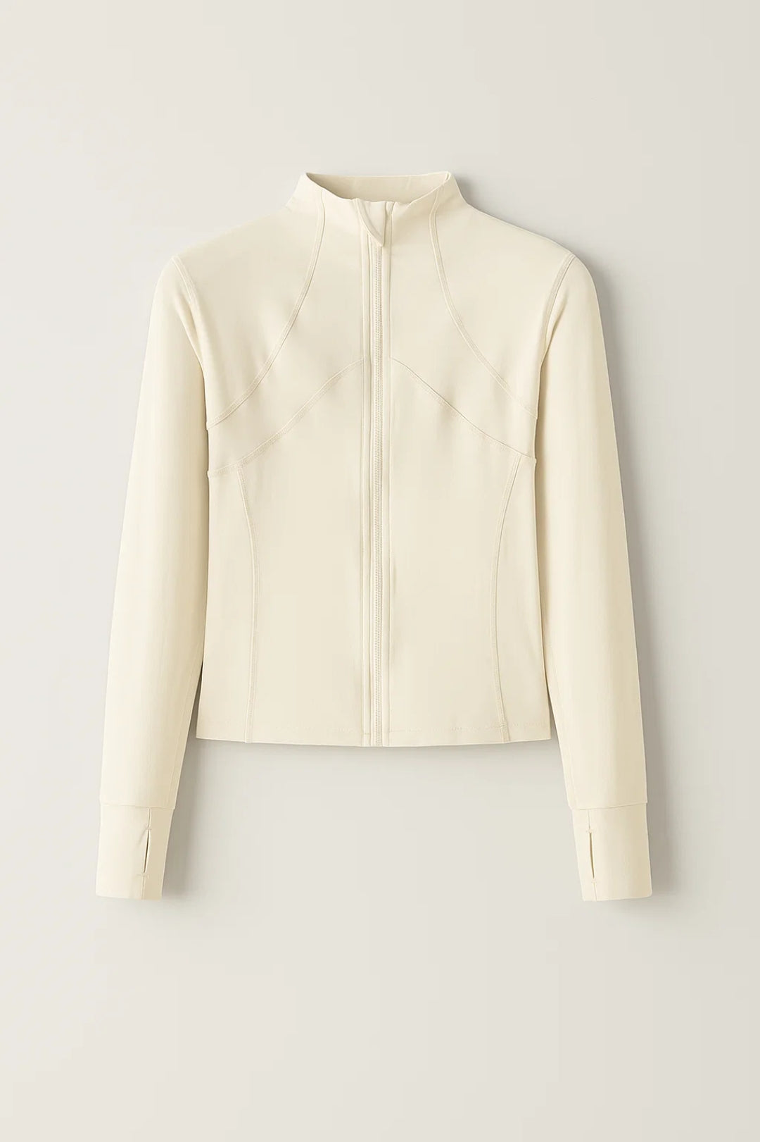 Giacca sportiva con zip e taglio sagomato