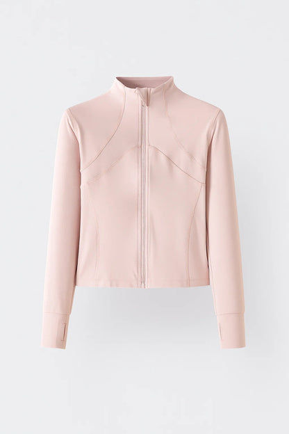 Giacca sportiva con zip e taglio sagomato