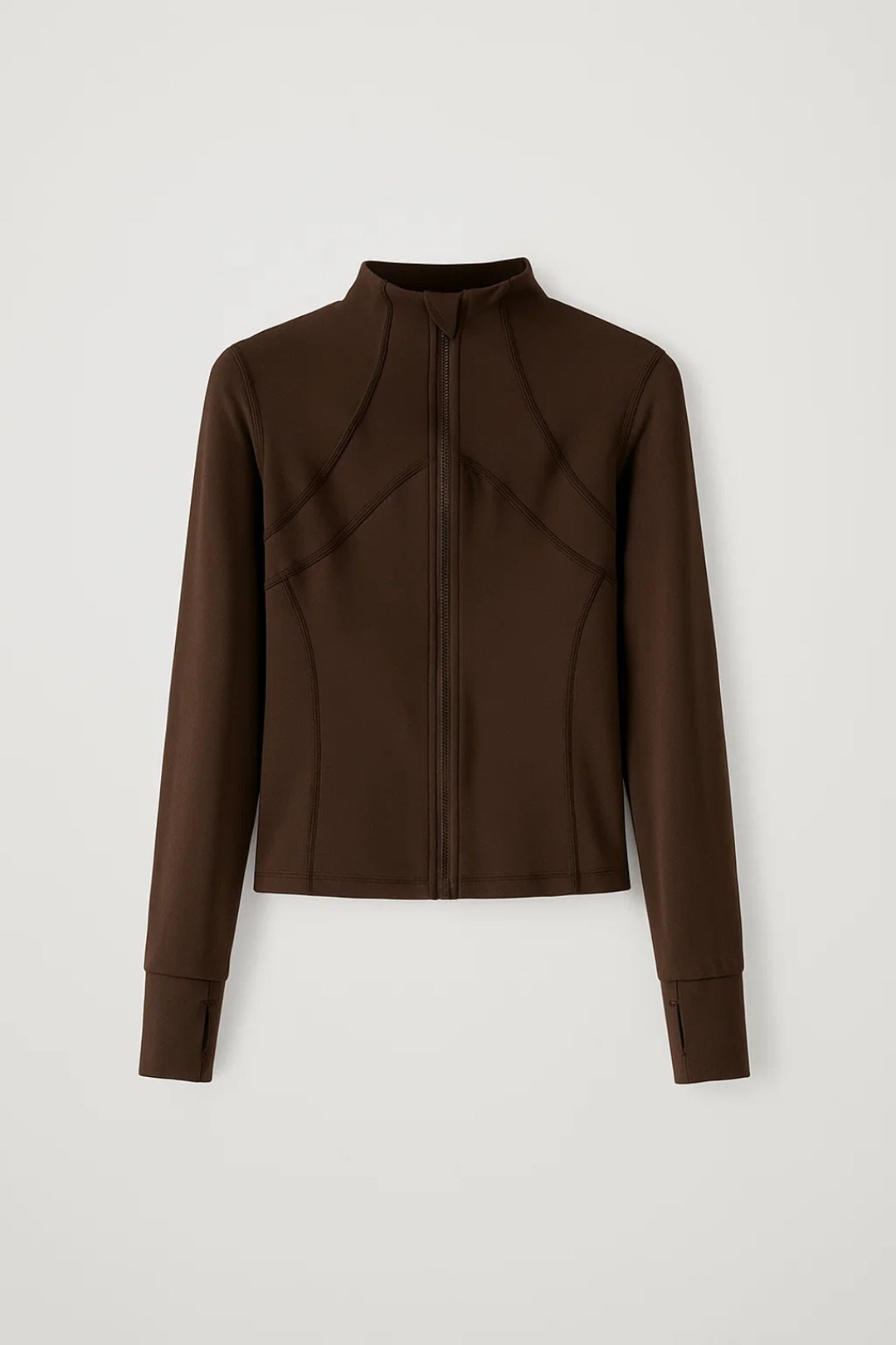 Giacca sportiva con zip e taglio sagomato