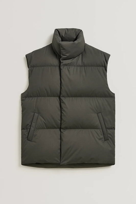 Gilet imbottito con collo alto