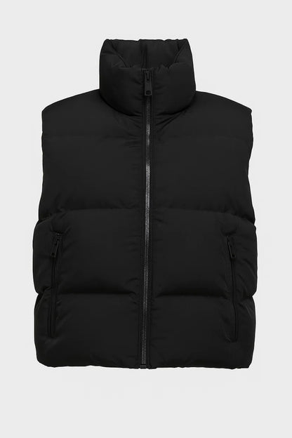 Gilet imbottito con zip frontale