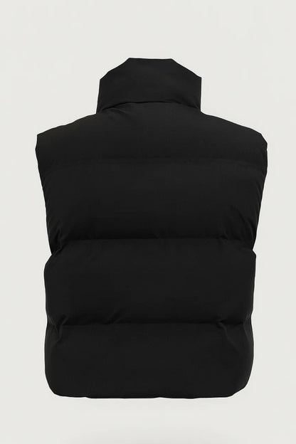 Gilet imbottito con zip frontale