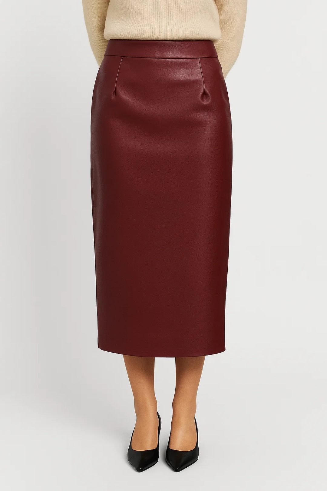 Gonna a tubino midi elegante