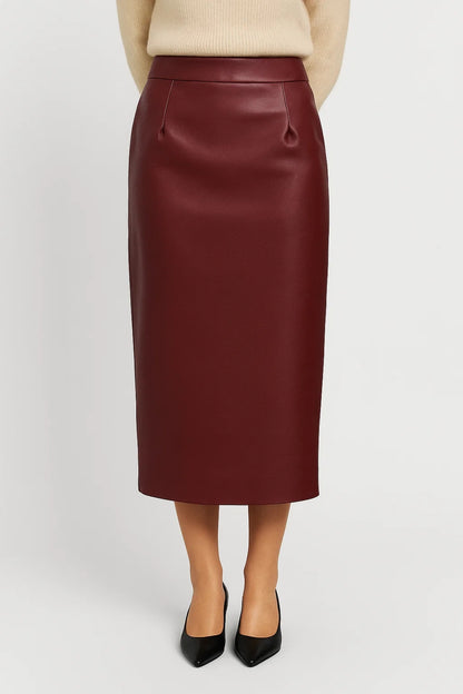 Gonna a tubino midi elegante