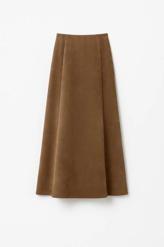 Gonna midi a linea svasata