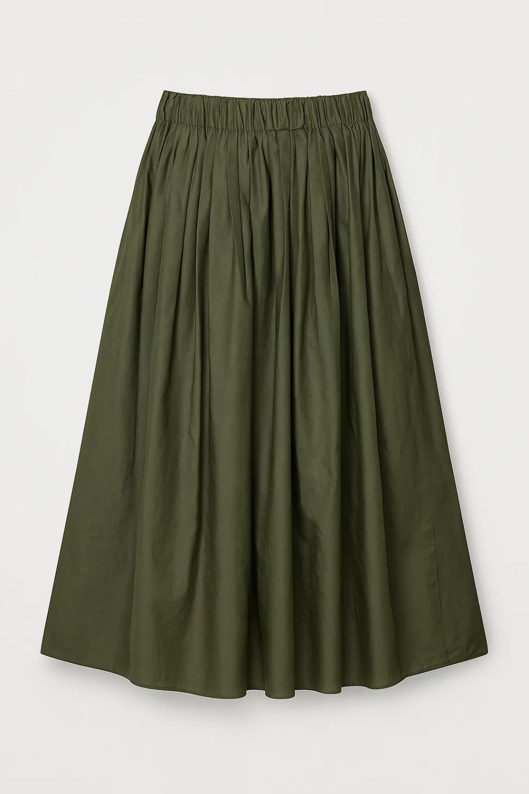 Gonna midi a pieghe da donna | Linea fluida e vita elasticizzata