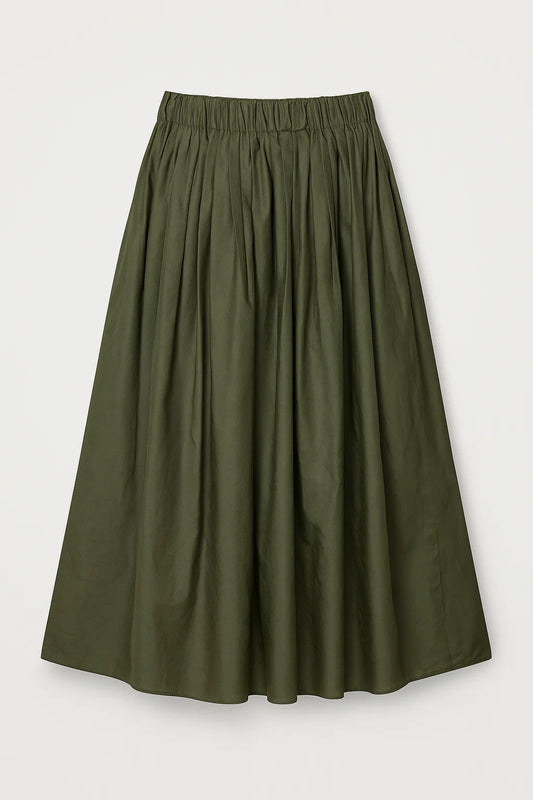 Gonna midi a pieghe da donna | Linea fluida e vita elasticizzata