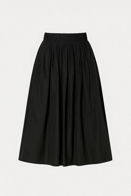 Gonna midi a pieghe da donna | Linea fluida e vita elasticizzata