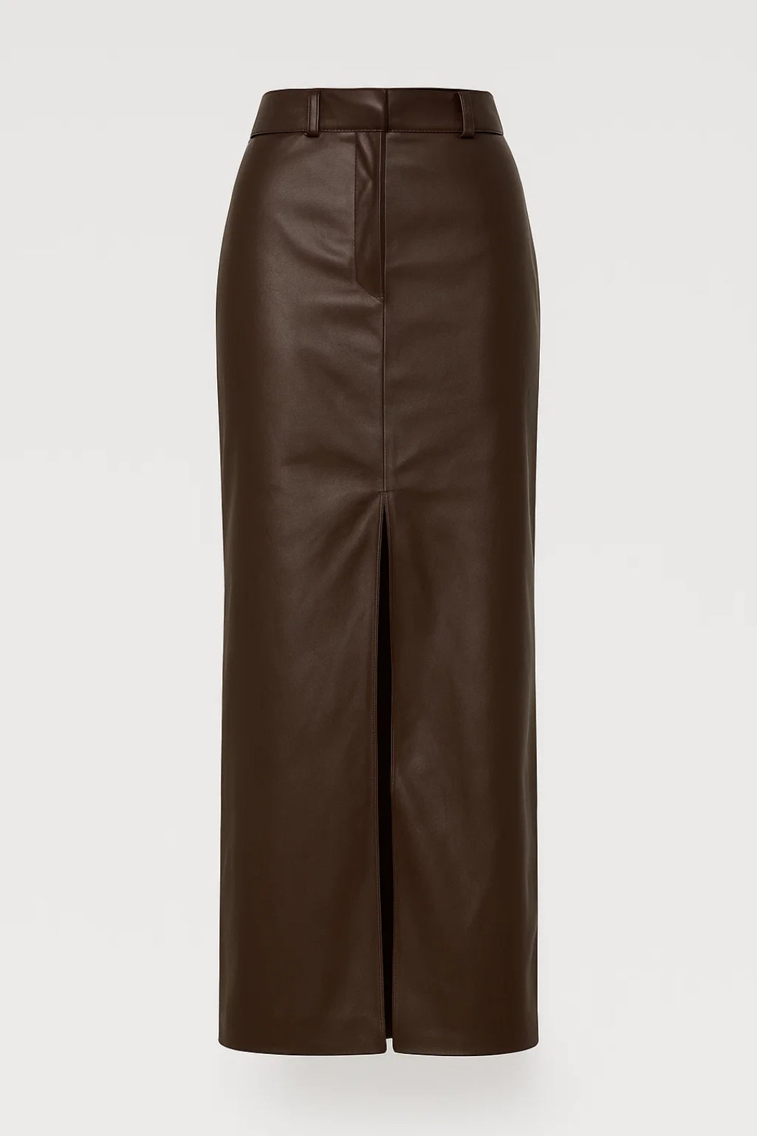 Gonna midi aderente con spacco frontale