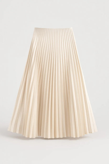 Gonna midi plissé a vita alta | Stile elegante e femminile