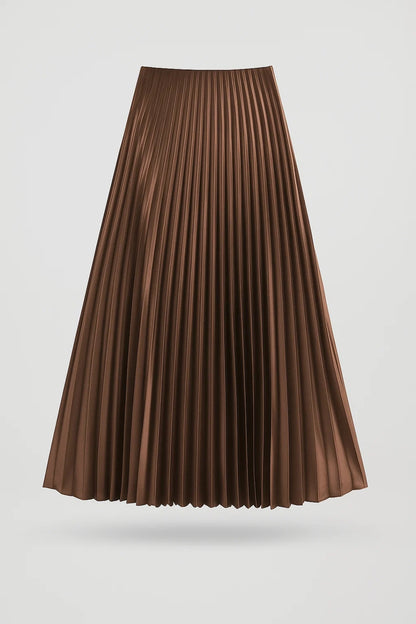 Gonna midi plissé a vita alta | Stile elegante e femminile