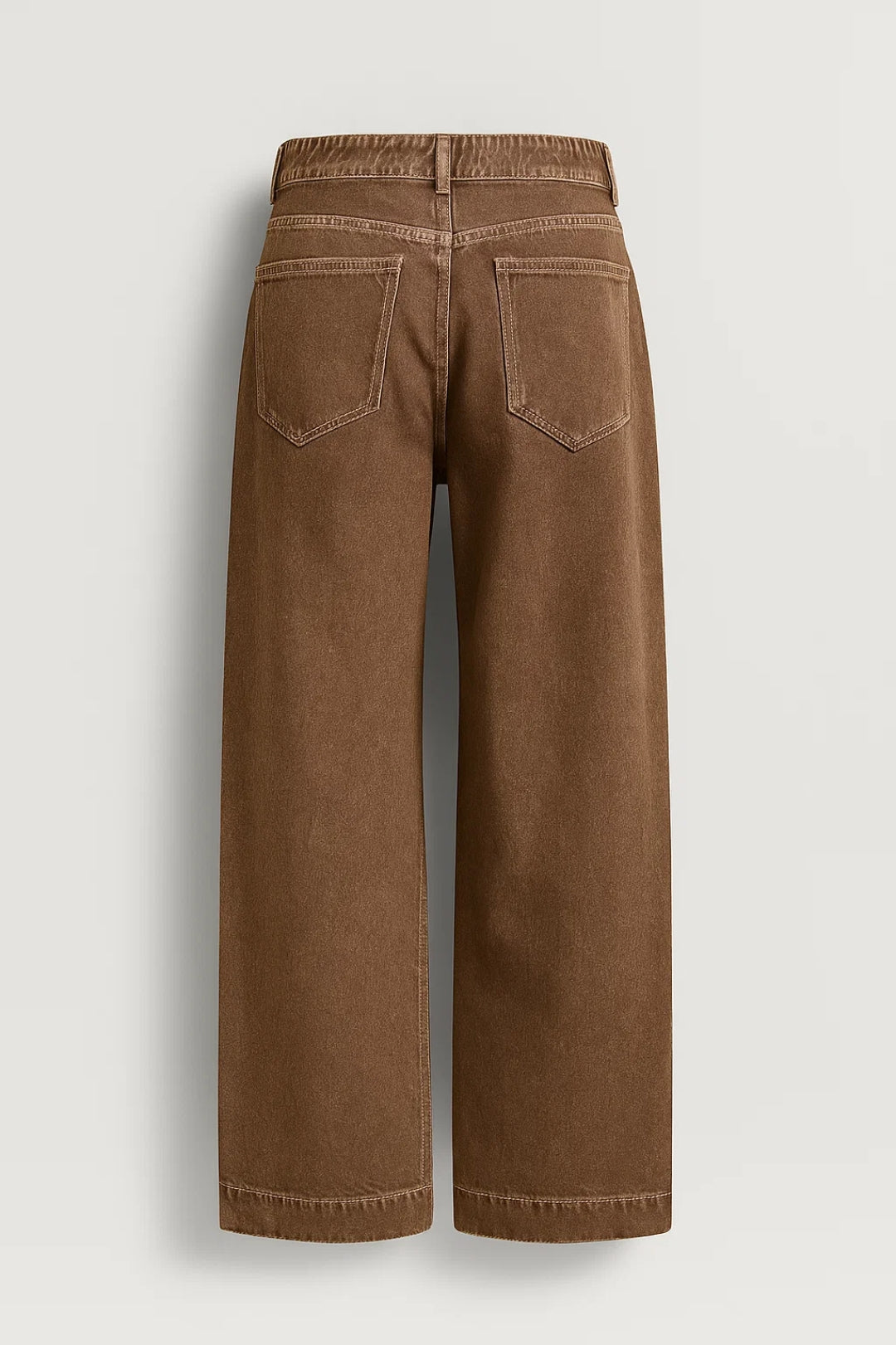 Jeans a gamba larga con vita alta