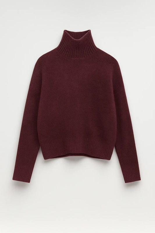 Maglione a collo alto con vestibilità morbida