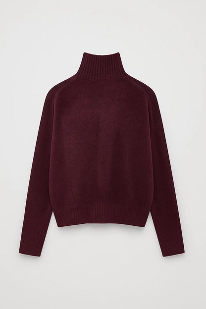 Maglione a collo alto con vestibilità morbida