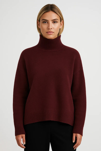 Maglione a collo alto con vestibilità morbida