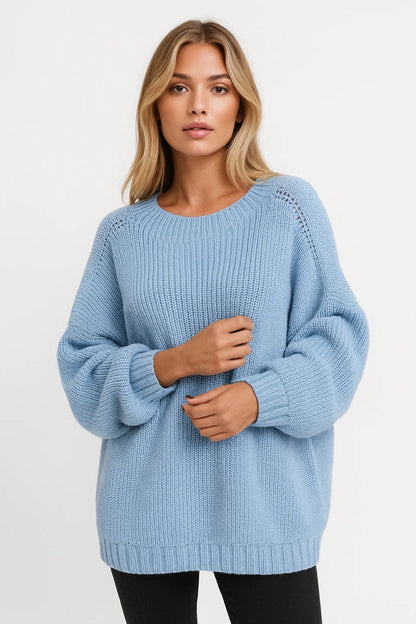 Maglione oversize con maniche balloon