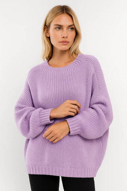 Maglione oversize con maniche balloon