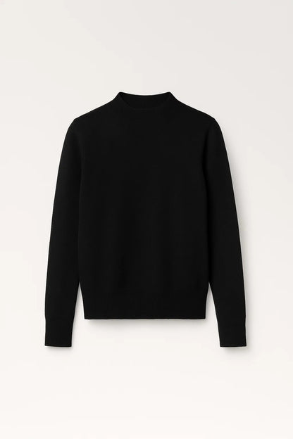 Maglione tinta unita con scollo rotondo