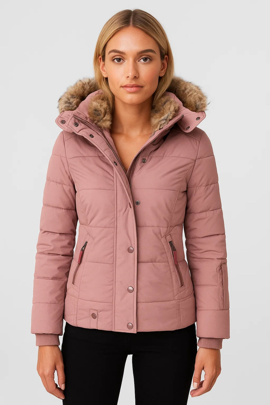 Piumino Donna | Trapuntato con Cappuccio | Termico per Inverno