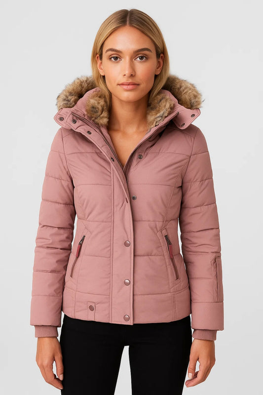 Piumino Donna | Trapuntato con Cappuccio | Termico per Inverno