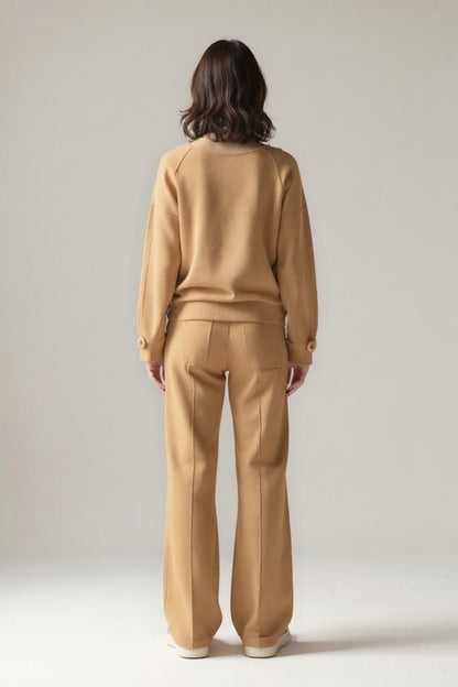Set coordinata in maglia morbida | Maglia e pantaloni ampi