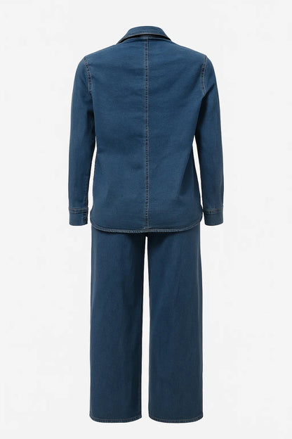 Set coordinato dal taglio rilassato con camicia e pantaloni ampi