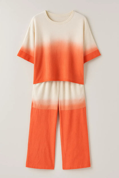 Set estivo in cotone leggero | Maglia ampia e pantaloni culotte
