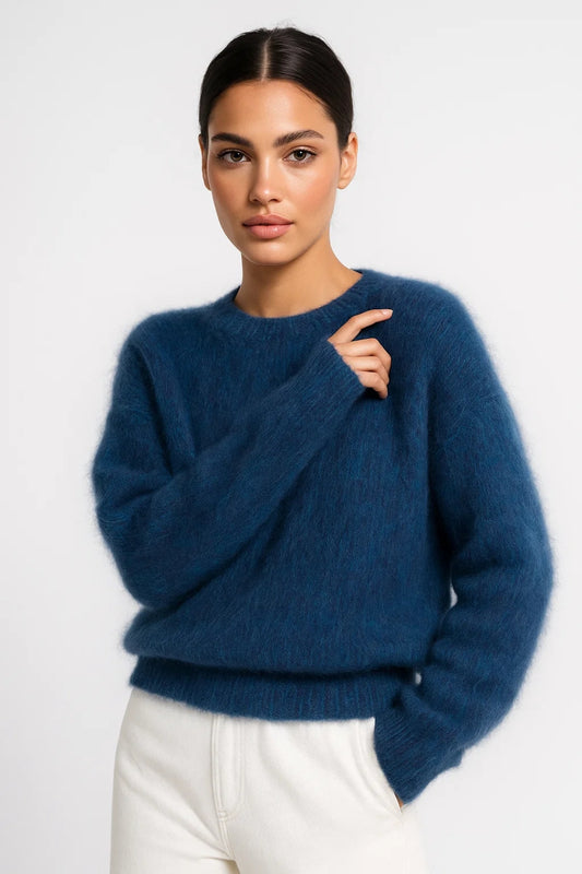 Maglione soffice con girocollo e vestibilità rilassata