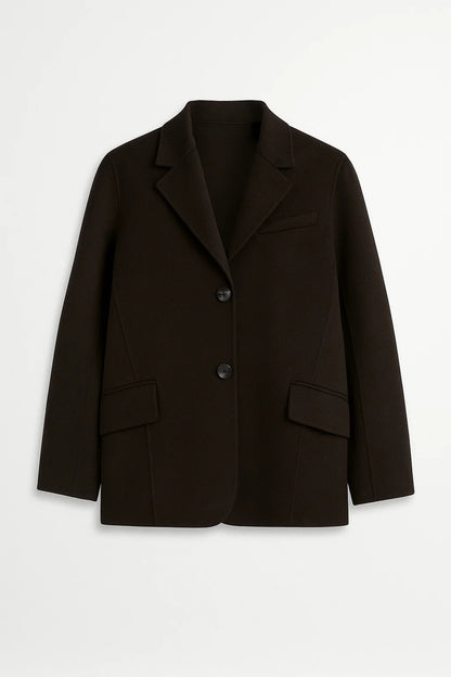 Blazer con revers classici e bottoni frontali